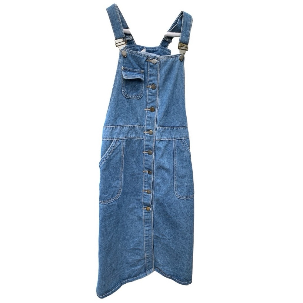 Jean Jumper Overall Dress